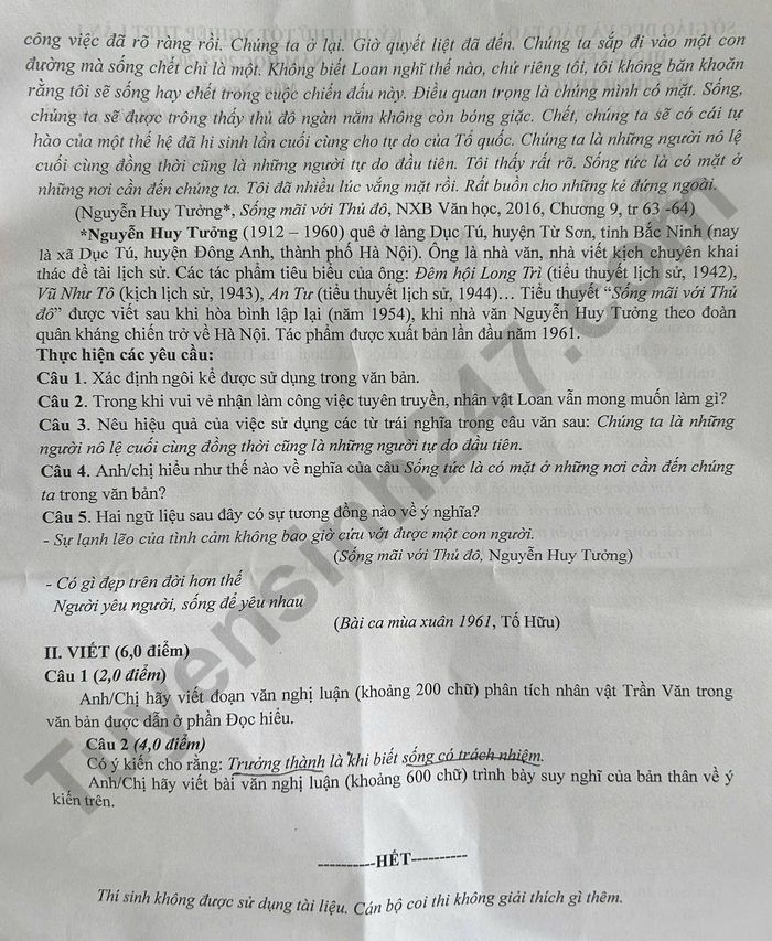 De thi thu tot nghiep THPT 2026 mon Van - So GDDT Hung Yen (lan 1)