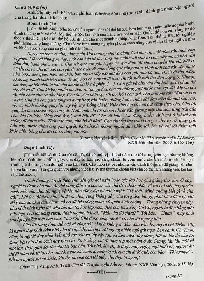 De thi thu TN THPT 2026 mon Van - So GD Ninh Binh lan 2