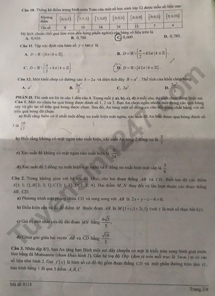 De thi thu TN THPT 2026 mon Toan - Cum truong THPT, TT GDTX, GDNN Bac Ninh lan 1