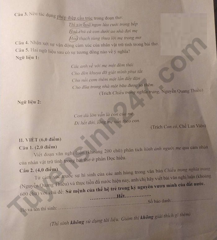 De thi thu tot nghiep THPT 2026 mon Van - cum 09 truong THPT Phu Tho