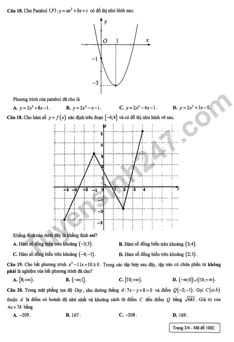 De giua hoc ky 2 Toan 10 THPT Phan Dinh Phung nam 2026