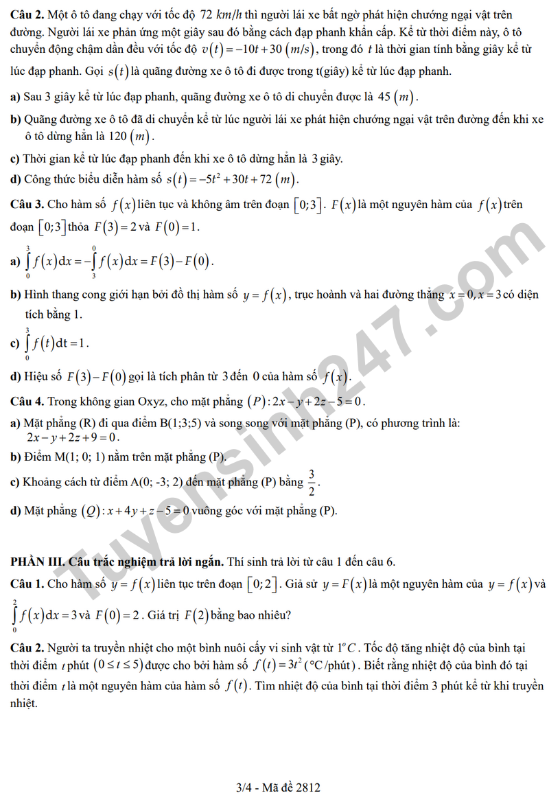 De giua ki 2 Toan 12 truong THPT Le Hong Phong 1 nam 2026 (Co dap an)