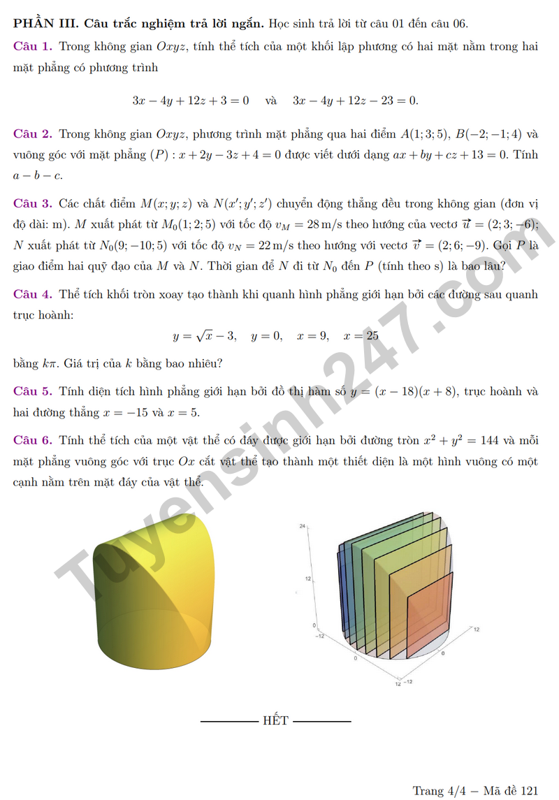De giua ky 2 Toan 12 truong chuyen Luong The Vinh nam 2026 (Co dap an)