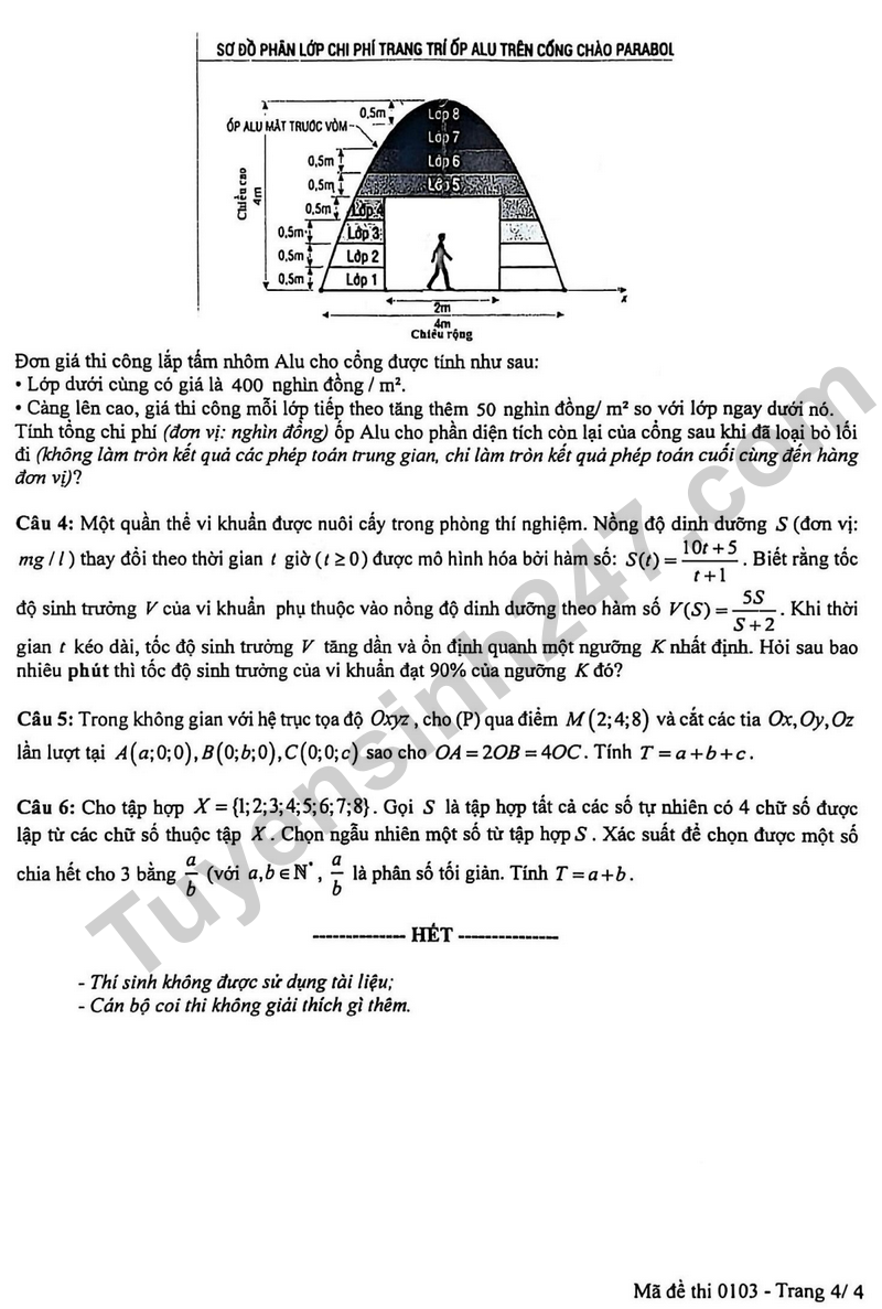 De thi thu tot nghiep THPT 2026 mon Toan lan 1 so GD&DT Hung Yen (Co dap an)