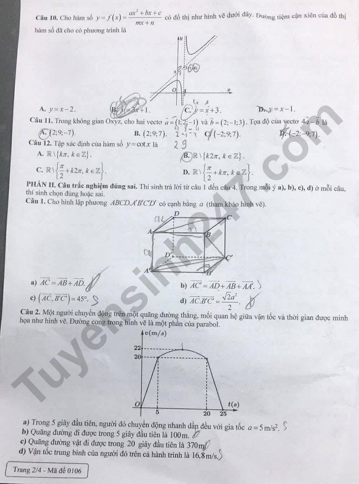 De thi thu tot nghiep THPT 2026 mon Toan - So GDDT Lao Cai