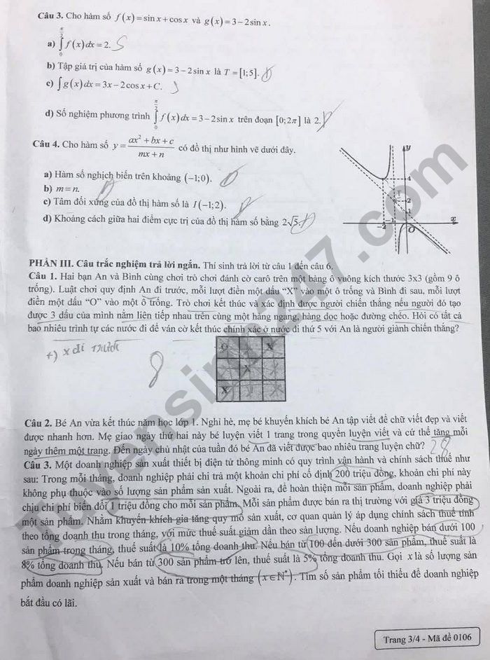 De thi thu tot nghiep THPT 2026 mon Toan - So GDDT Lao Cai