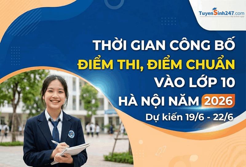Thoi gian cong bo diem thi vao lop 10 Ha Noi 2026
