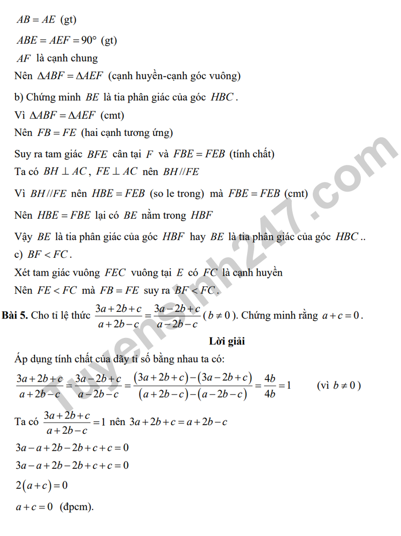 De giua hoc ky 2 Toan 7 truong THCS Nguyen Trai – Ha Noi nam 2026 (Co dap an)