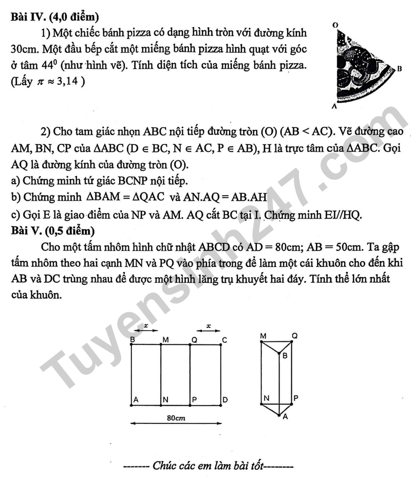 De giua ky 2 Toan 9 truong THCS Kieu Ky – Ha Noi nam 2026