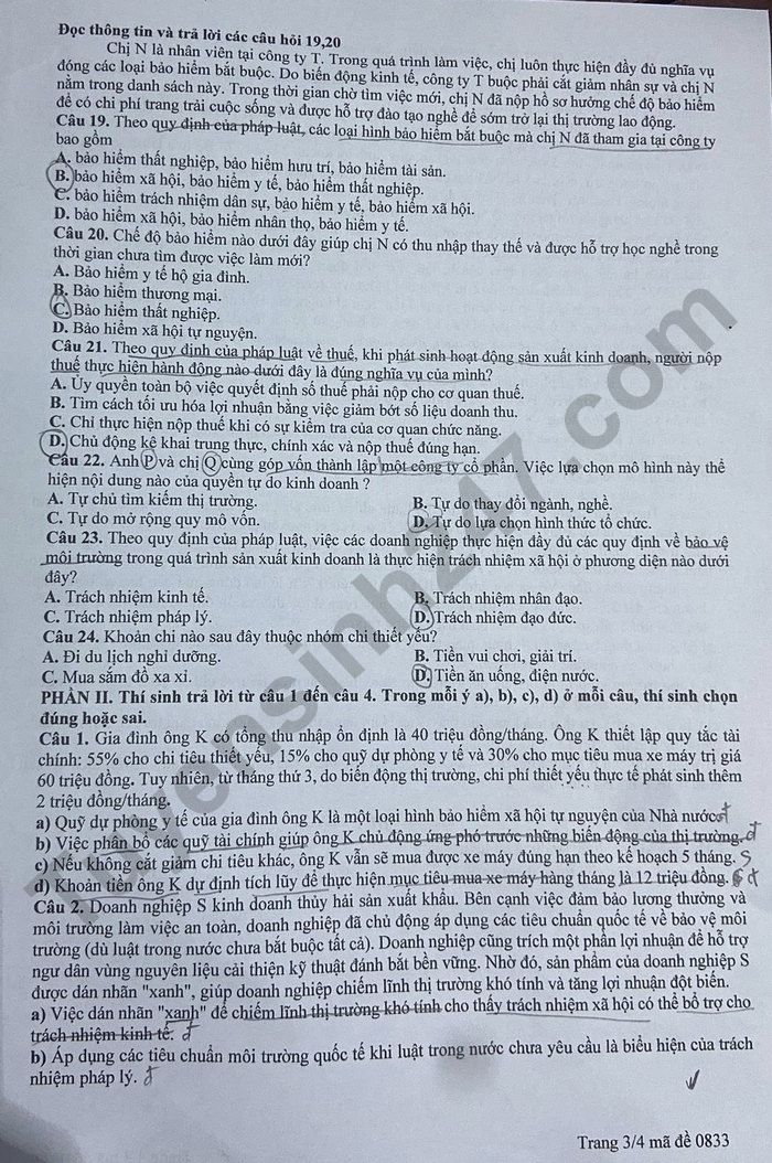 De thi thu tot nghiep THPT 2026 mon GDKTPL - So GD Lao Cai