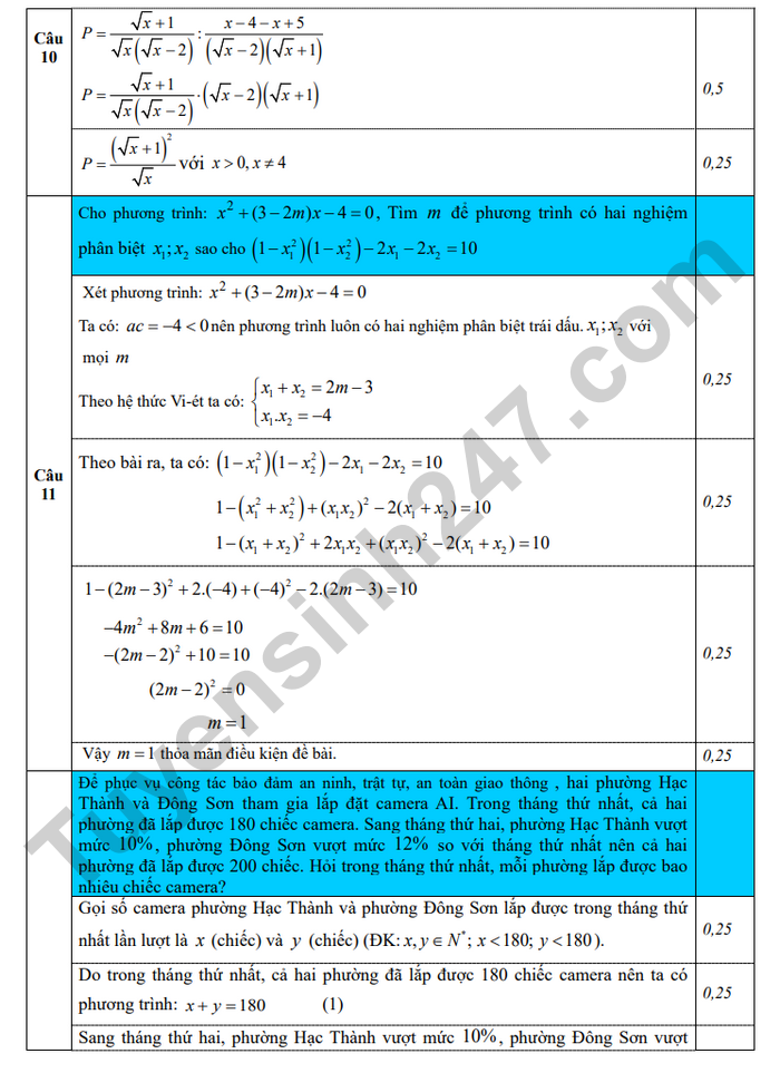 De thi thu mon Toan vao lop 10 nam 2026 lan 1 - THCS Tran Mai Ninh (co dap an)