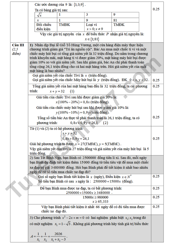 De thi thu vao lop 10 nam 2026 mon Toan - Lien truong THPT Soc Son-Trung Gia