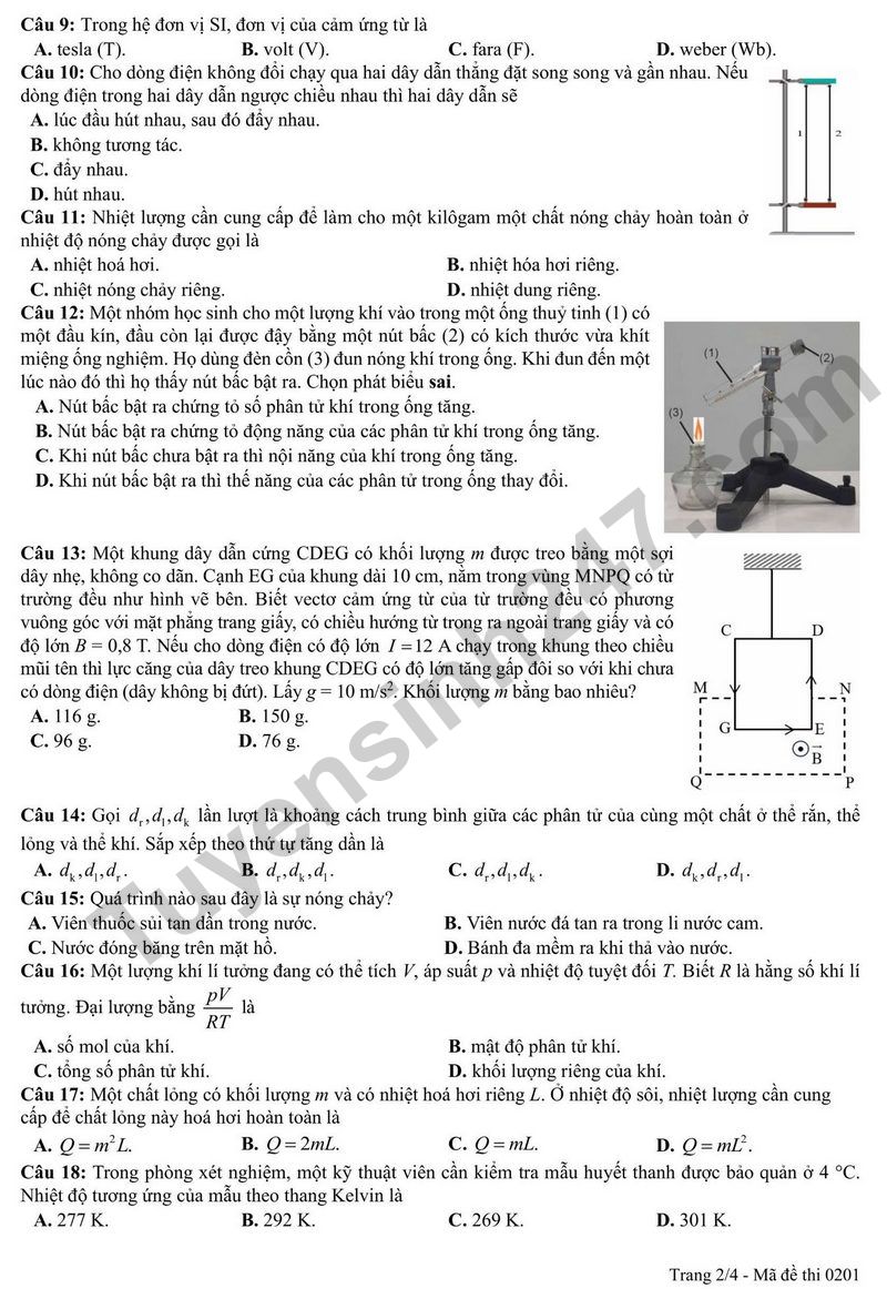 De thi thu tot nghiep THPT 2026 mon Vat ly So GD-DT Bac Ninh
