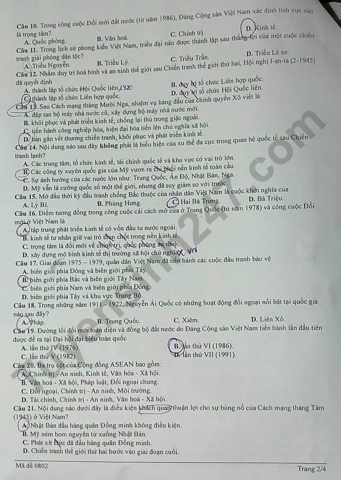 De thi thu TN THPT 2026 mon Su - Cum chuyen mon so 12 Dak Lak