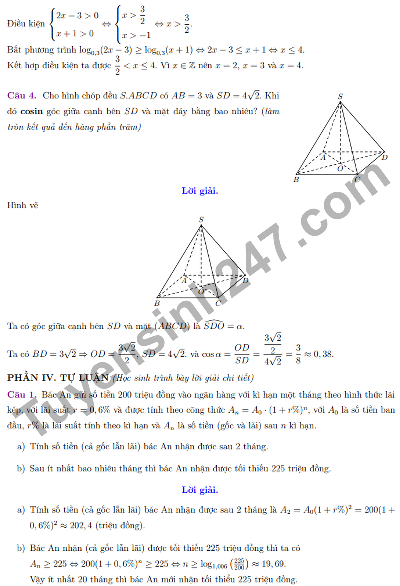 De giua ki 2 Toan 11 truong THPT Le Quy Don nam 2026