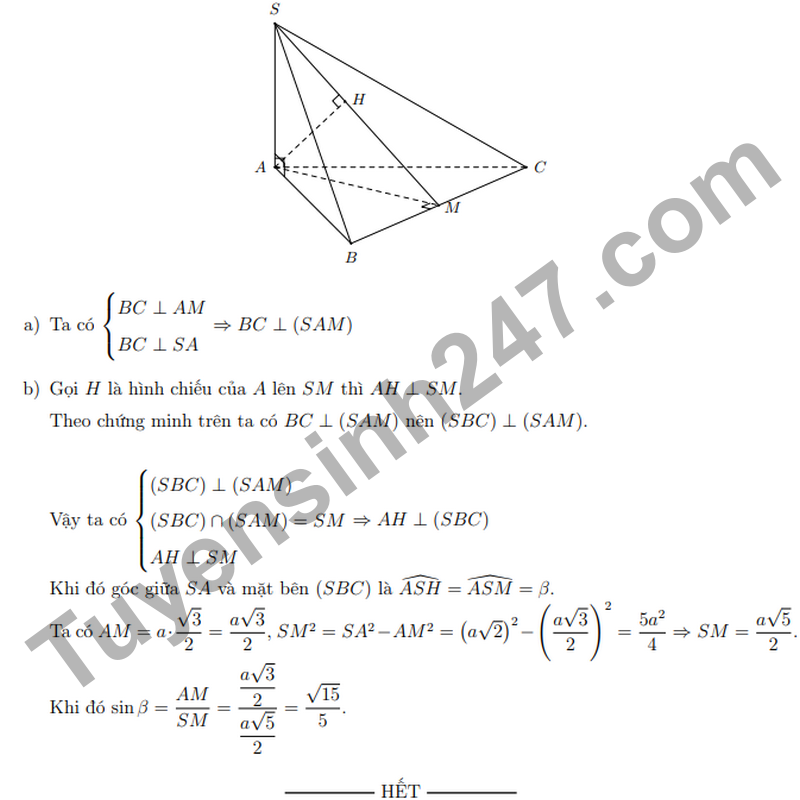 De giua ki 2 Toan 11 truong THPT Le Quy Don nam 2026