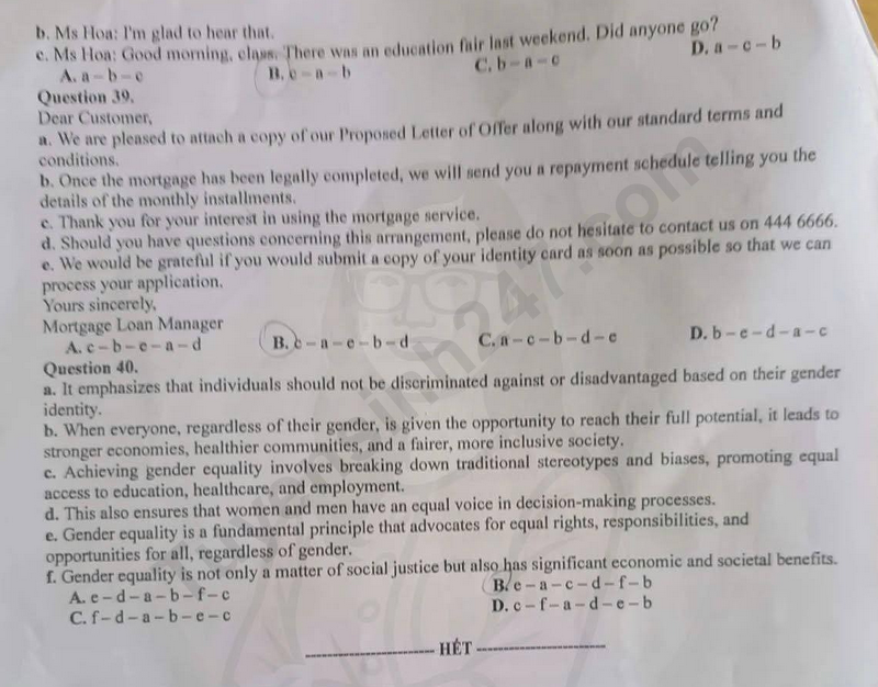 De thi thu tot nghiep THPT 2026 mon Anh - So GD Thanh Hoa lan 1 (Co dap an)