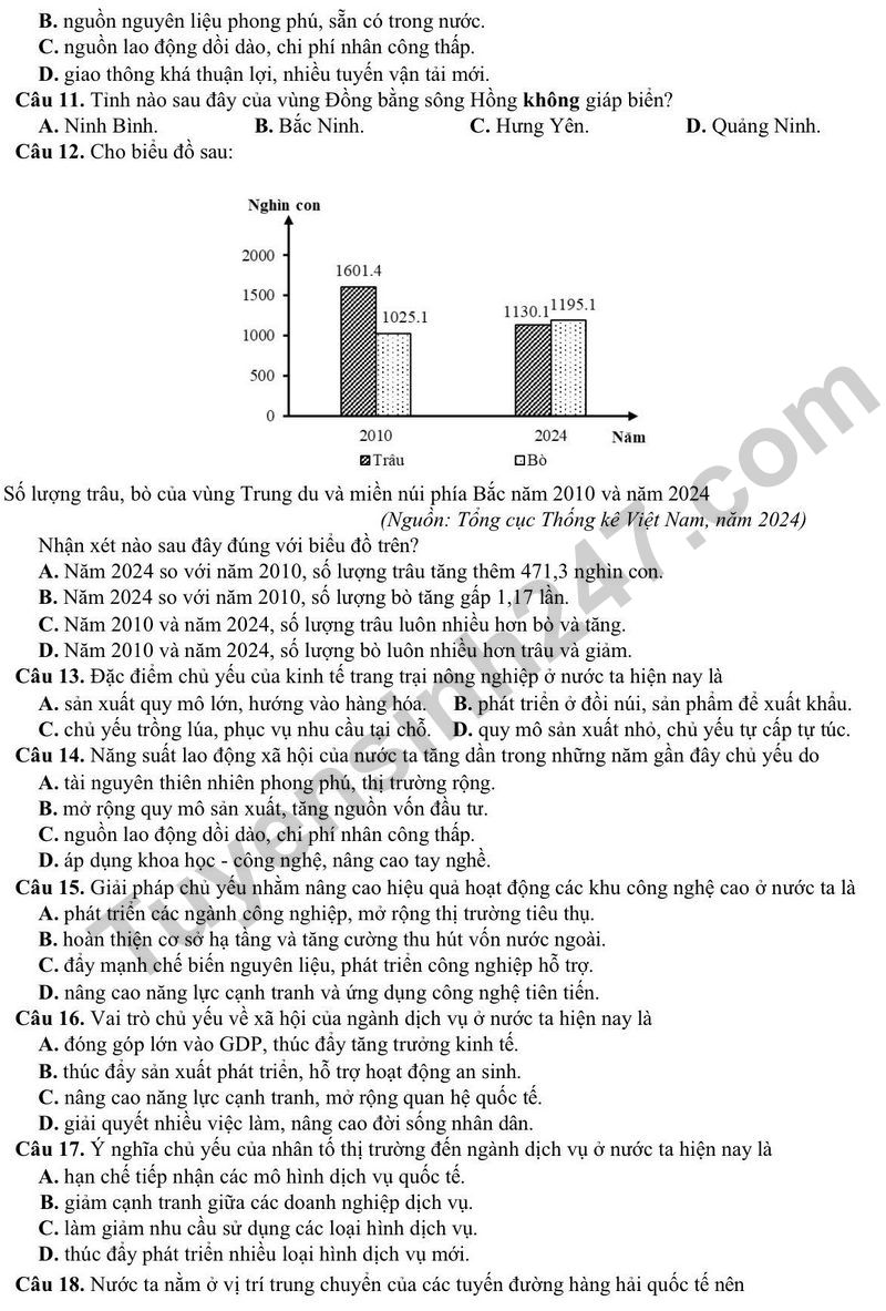 De thi thu mon Dia tot nghiep THPT 2026 lan 2 - So GD Ninh Binh