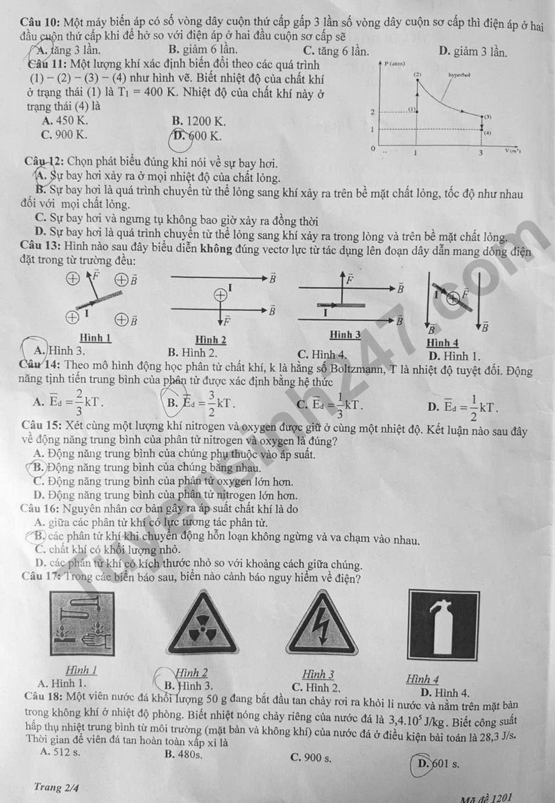 De thi thu tot nghiep THPT 2026 mon Vat ly lan 1 - So GD Thanh Hoa (Co dap an)