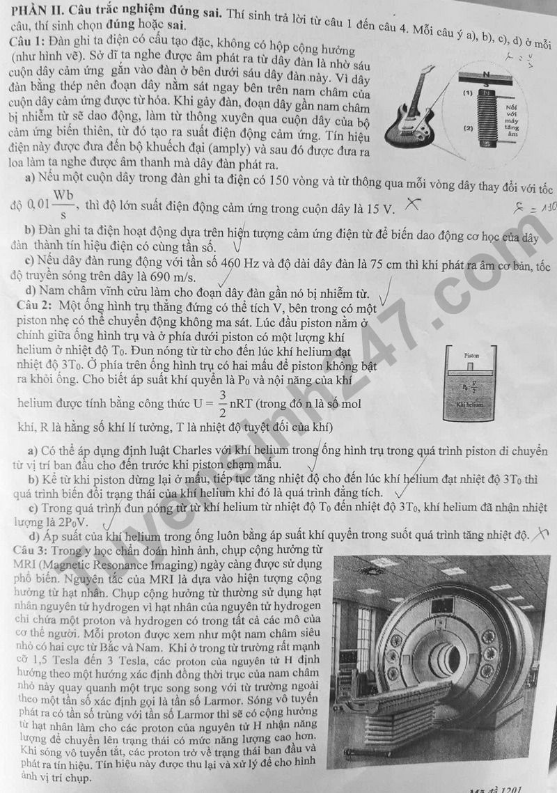 De thi thu tot nghiep THPT 2026 mon Vat ly lan 1 - So GD Thanh Hoa (Co dap an)