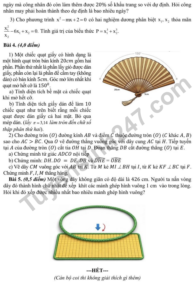 De thi thu vao lop 10 mon Toan lan 2 truong THCS Ha Dong – Ha Noi nam 2026