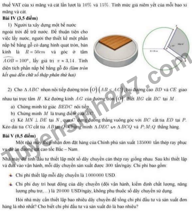 De khao sat Toan 9 Truong THCS Nghia Tan nam 2026 (Co dap an)