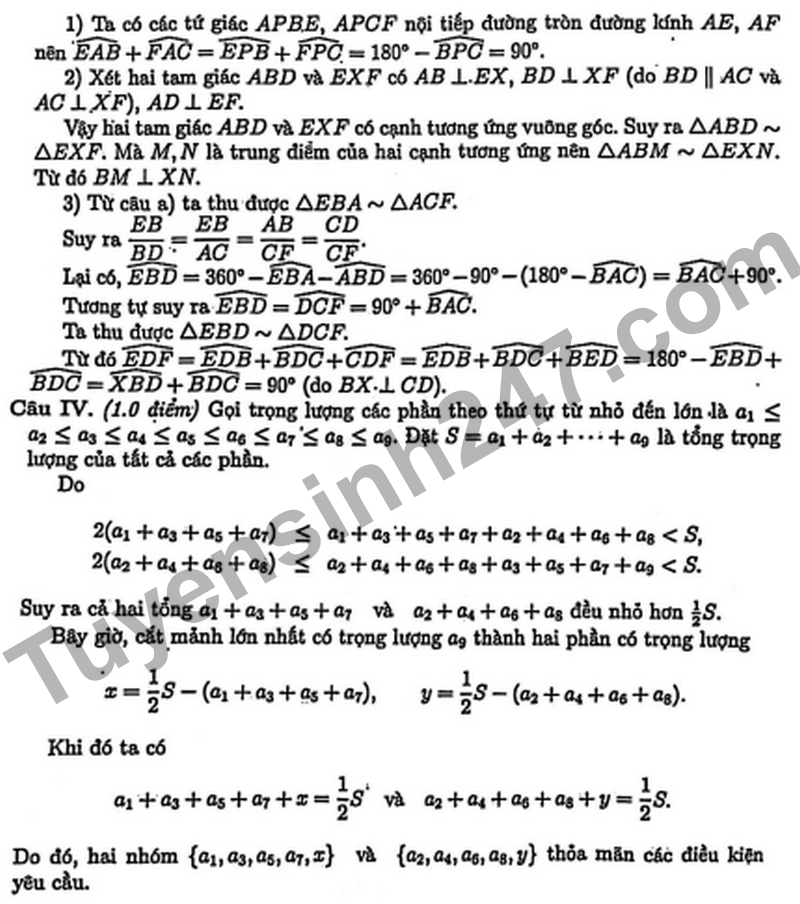 De khao sat Toan 9 Truong THPT Chuyen KHTN nam 2026 (Co dap an)