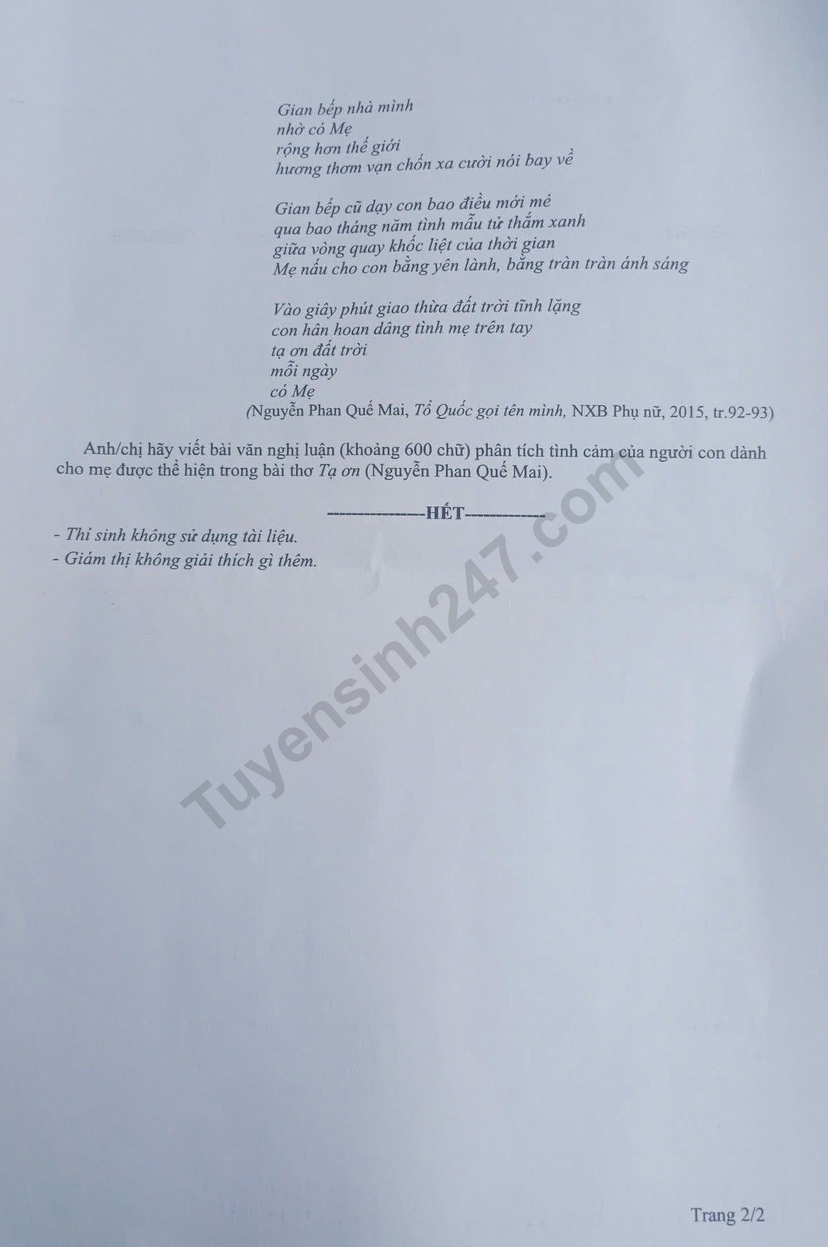 De thi thu mon Van tot nghiep THPT 2026 - So GD Nghe An