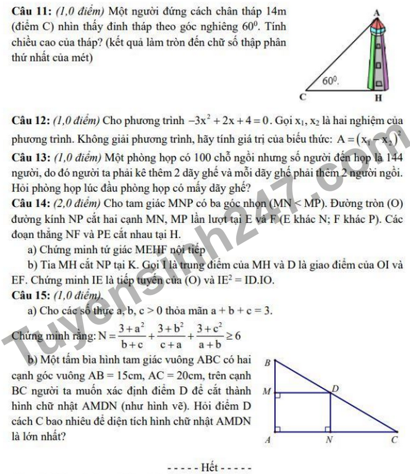 De thi thu vao 10 Truong THCS Phan Huy Chu nam 2026 (Co dap an)