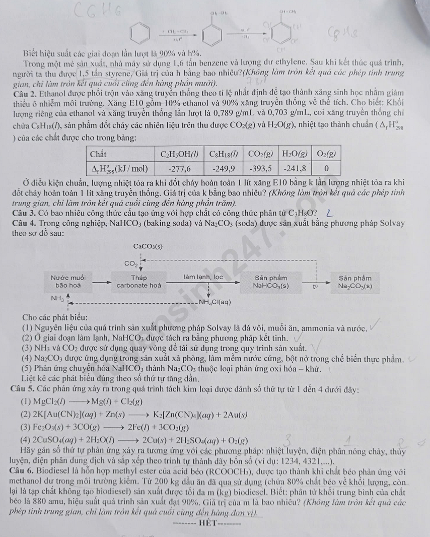De thi thu tot nghiep THPT 2026 mon Hoa - So GD Nghe An (Dot 1)