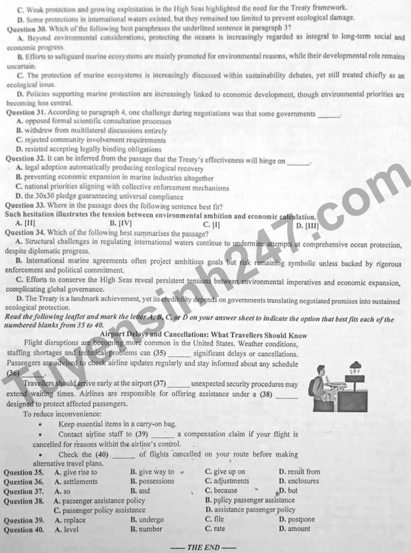 De thi thu tot nghiep THPT nam 2026 mon Anh- So GD Ha Tinh