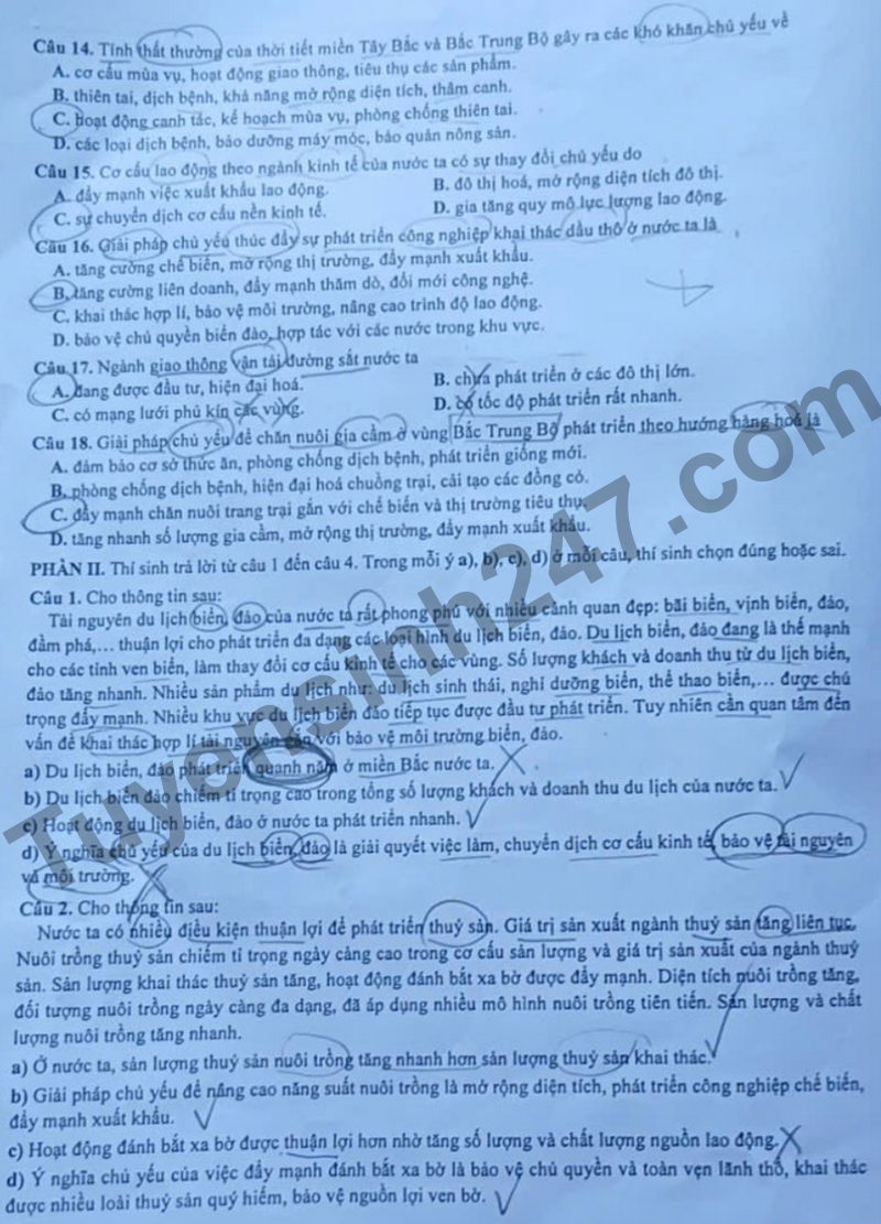 De thi thu tot nghiep THPT mon Dia nam 2026- So GD Ha Tinh