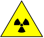 A yellow triangle with black and yellow sign

Description automatically generated