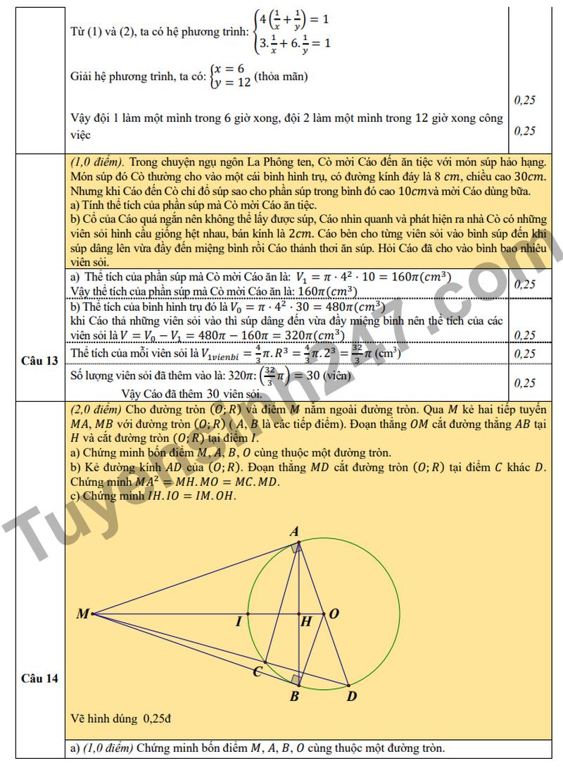 De khao sat vao 10 nam 2026 truong THCS Dong Tho (Co dap an)