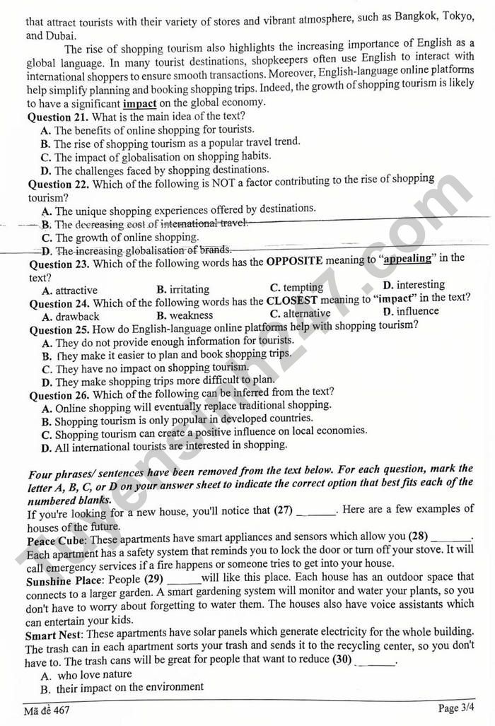 De thi hoc ki 2 lop 9 mon Anh 2026 - phuong Ngoc Ha