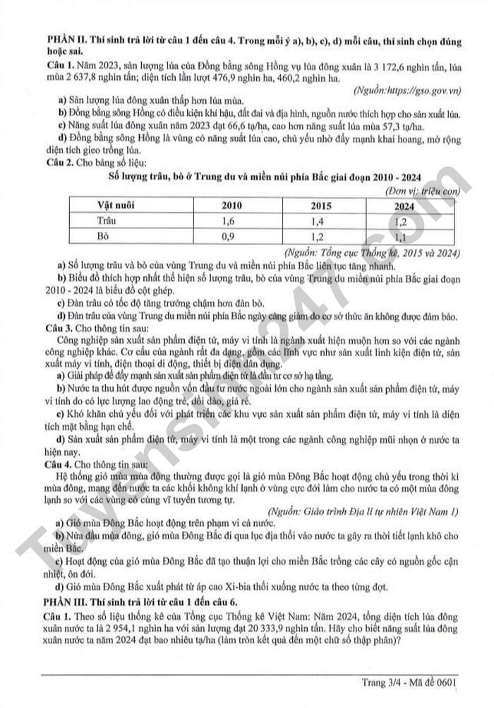 De thi thu TN THPT 2026 mon Dia - So GDDT Cao Bang