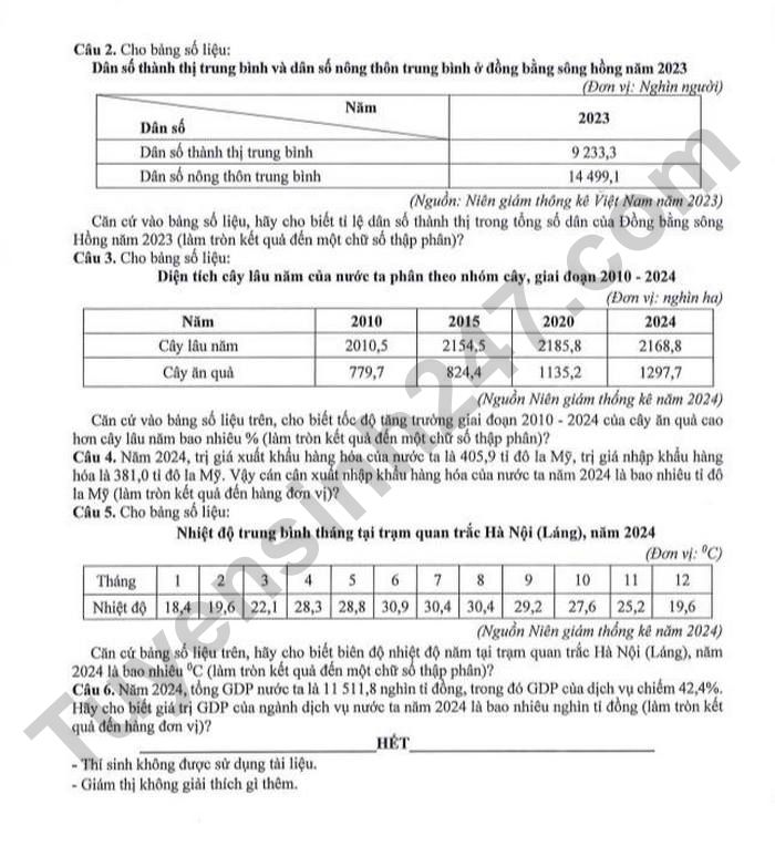 De thi thu TN THPT 2026 mon Dia - So GDDT Cao Bang