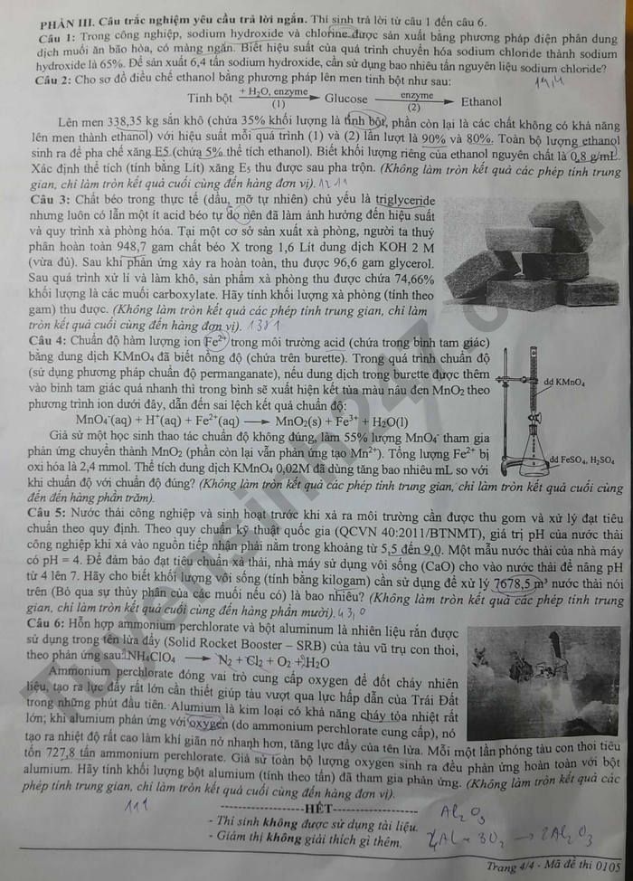 De thi thu tot nghiep THPT 2026 TP Hue - mon Hoa