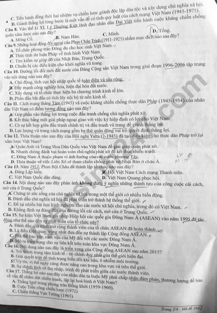 De thi thu mon Su tot nghiep THPT 2026 thanh pho Hue