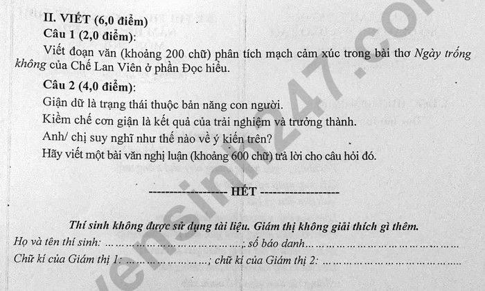 De thi thu mon Van tot nghiep THPT 2026 - TP Hue