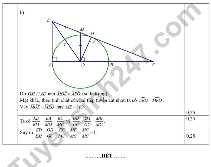 De thi thu vao lop 10 mon Toan 2026 - THPT Song Cong (co dap an)