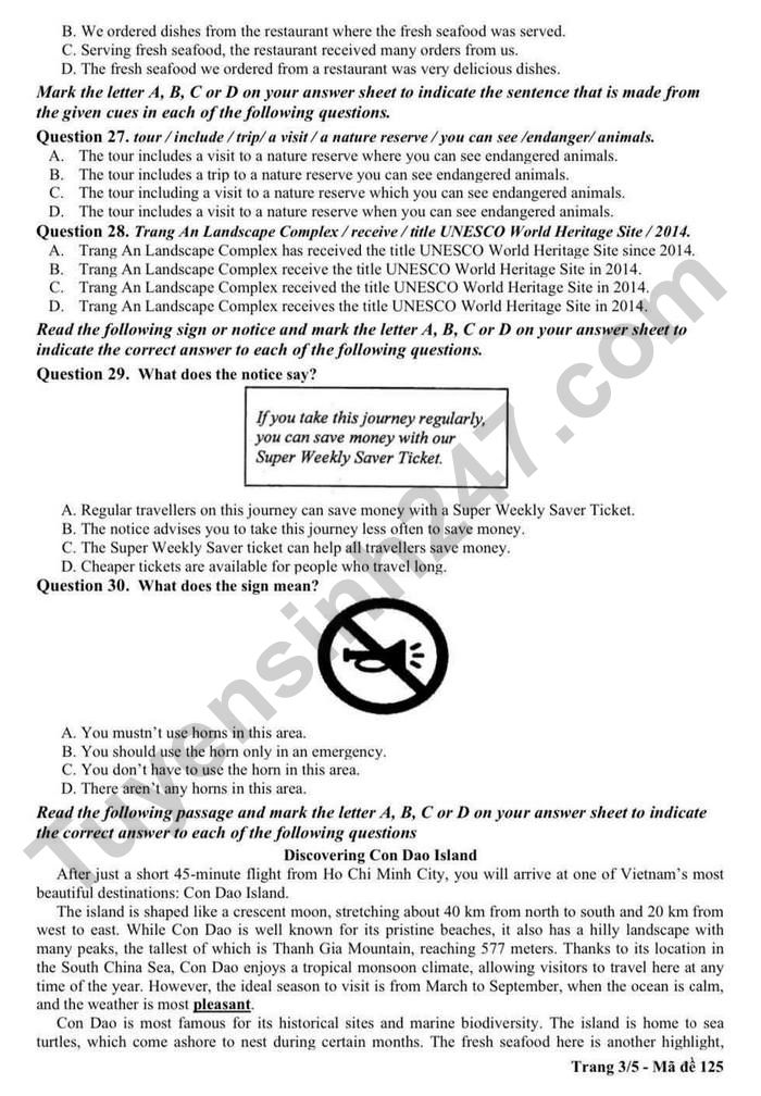 De thi thu vao lop 10 mon Anh 2026 - THCS Thai Thinh