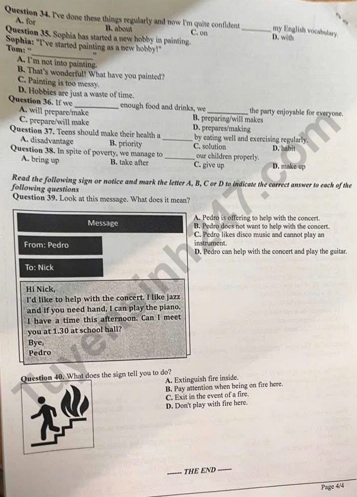 De thi thu vao lop 10 mon Anh 2026 - THCS Ngoc Lam