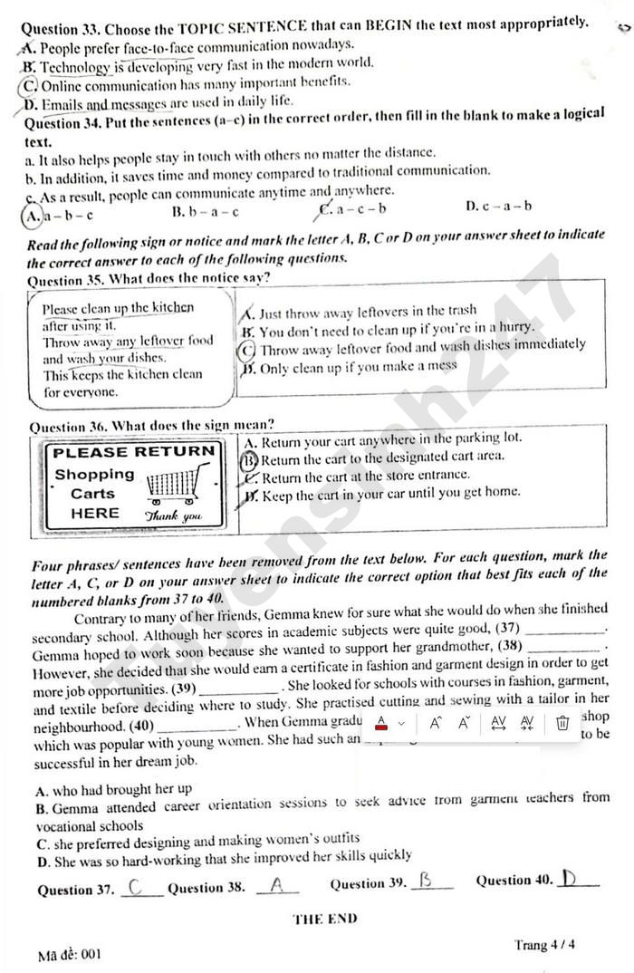 De thi thu mon Anh vao lop 10 nam 2026 - Cum chuyen mon 25 HN