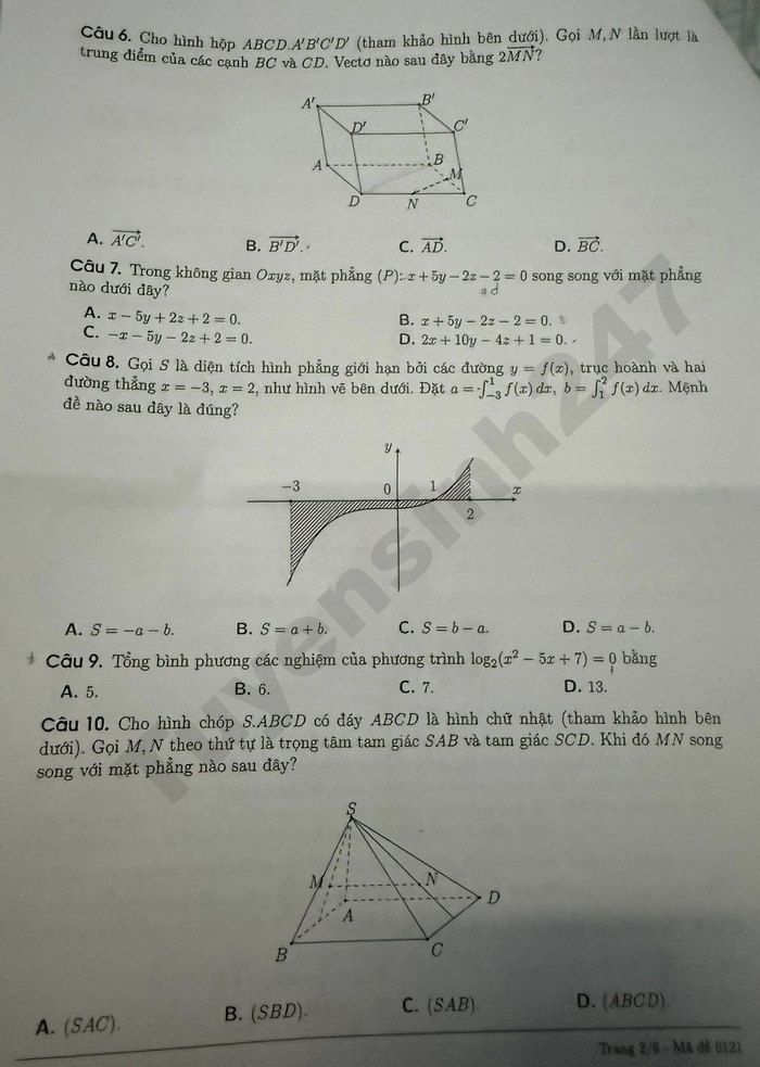 De thi thu mon Toan tot nghiep THPT 2026 - So GD Dong Nai (lan 1)