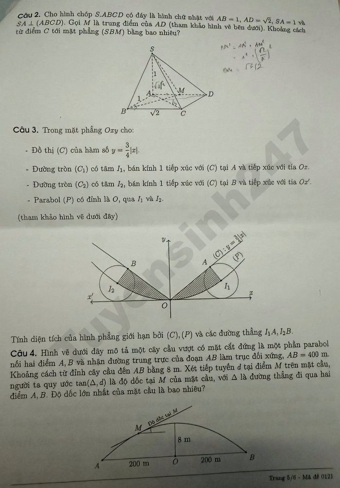 De thi thu mon Toan tot nghiep THPT 2026 - So GD Dong Nai (lan 1)