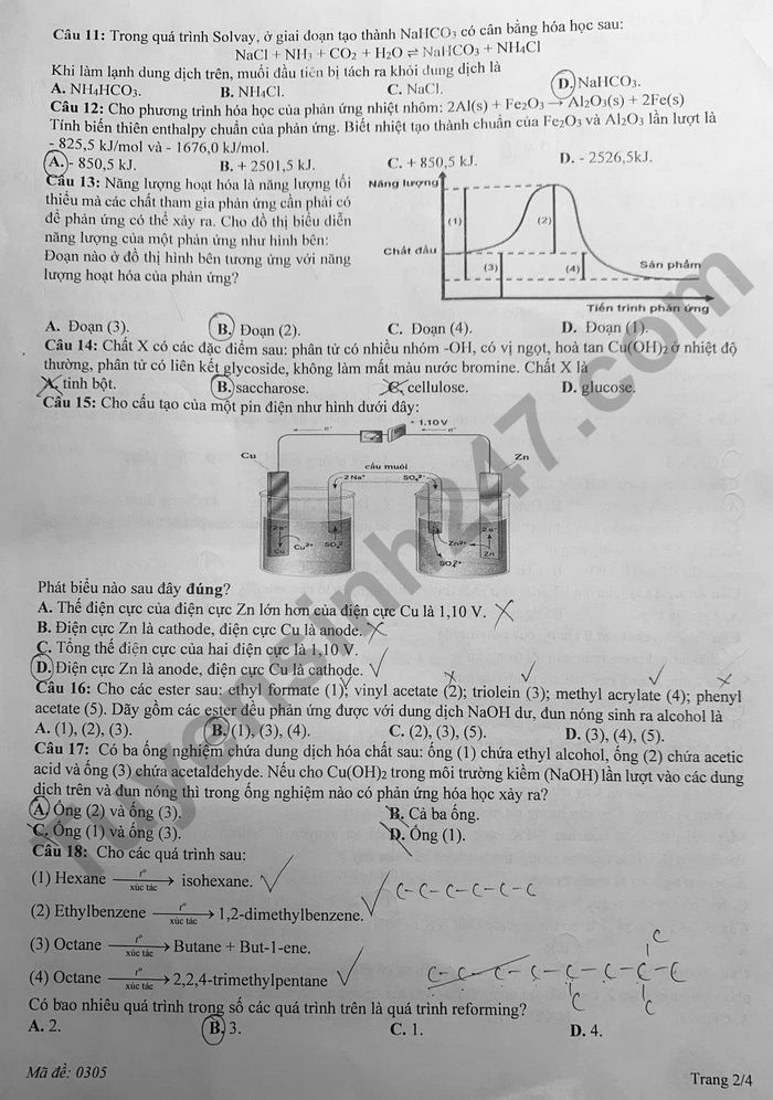 De thi thu tot nghiep THPT 2026 So GD Quang Ninh - mon Hoa