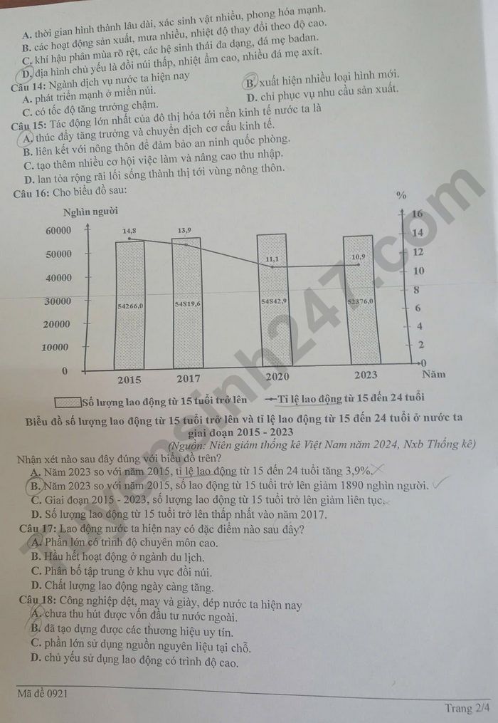 De thi thu tot nghiep THPT 2026 mon Dia lan 1 - So GD Dong Nai