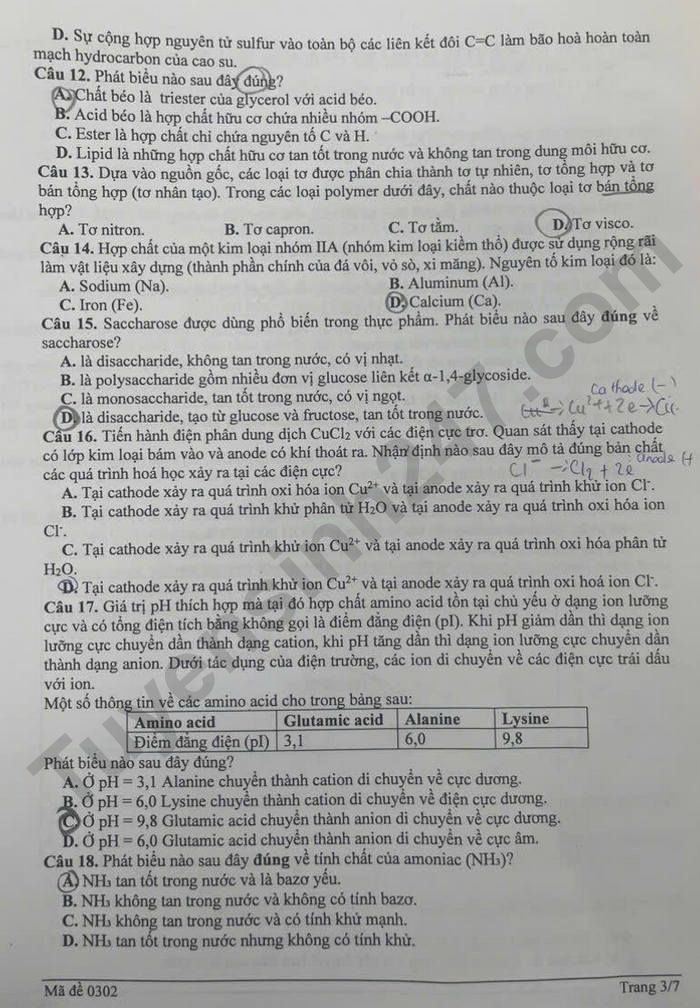 De thi thu tot nghiep THPT mon Hoa 2026 - So GD Dong Nai (lan 1)