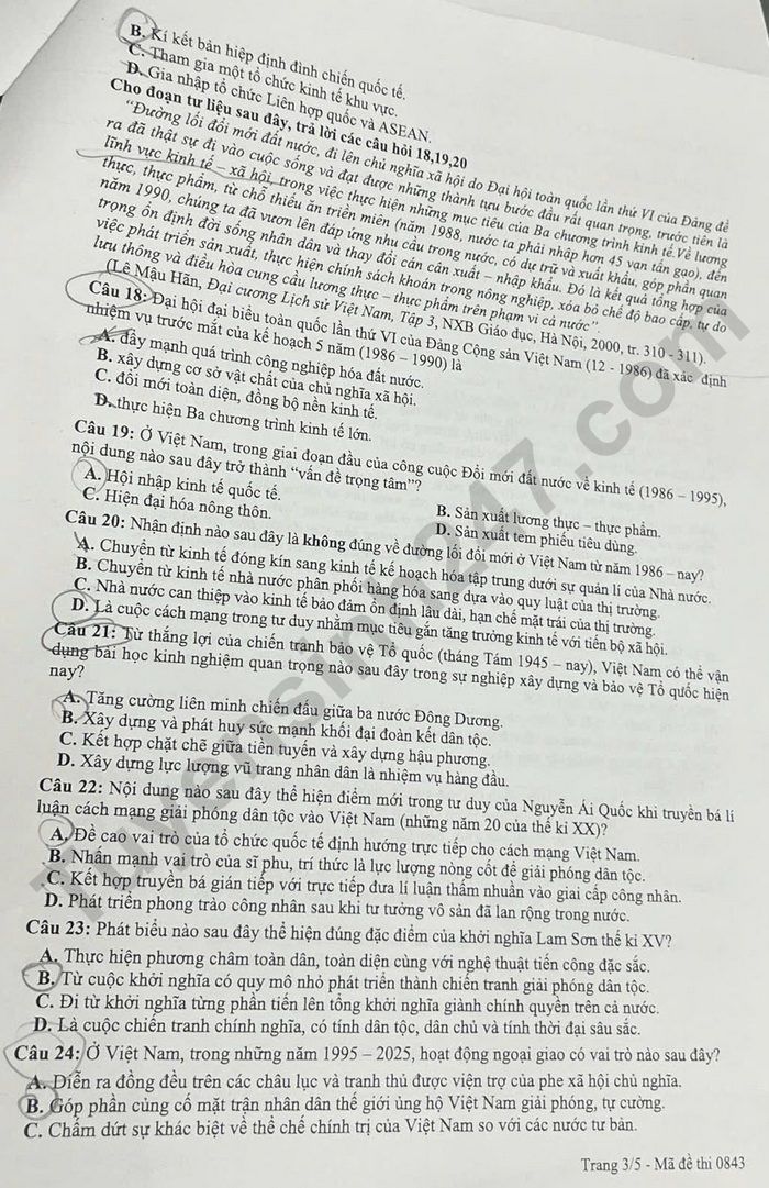 De thi thu TN THPT nam 2026 mon Su - So GD Dong Nai